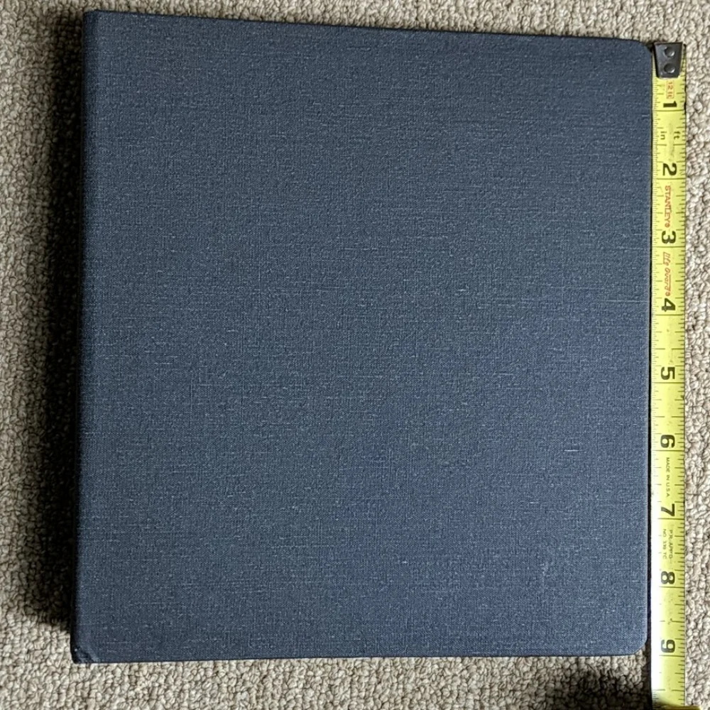 NWOT Classic Appointed Planner Dark Grey Fabric